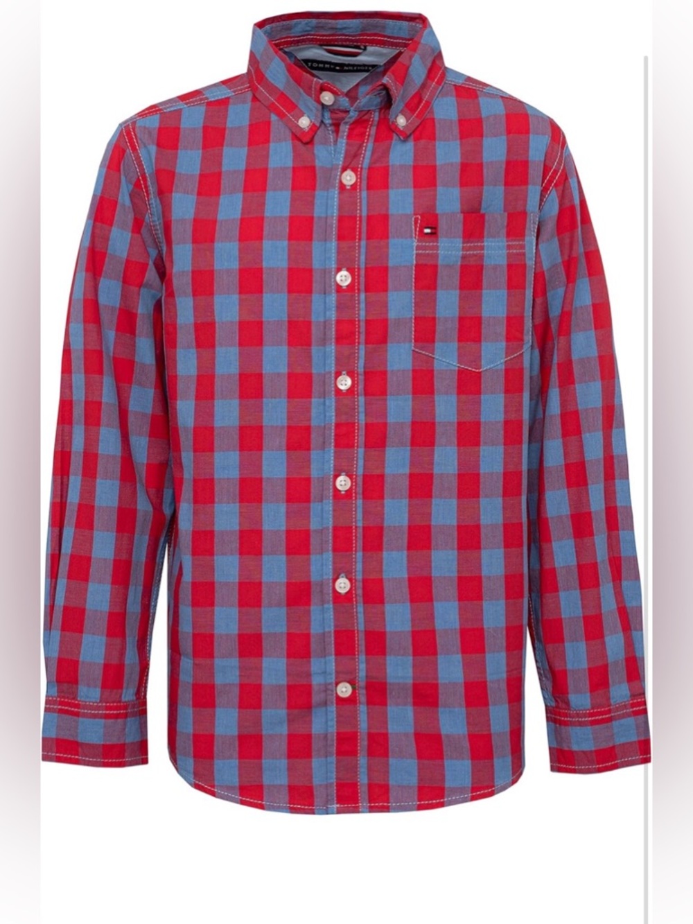 Tommy Hilfiger Boys Long Sleeve Woven Button-down Shirt